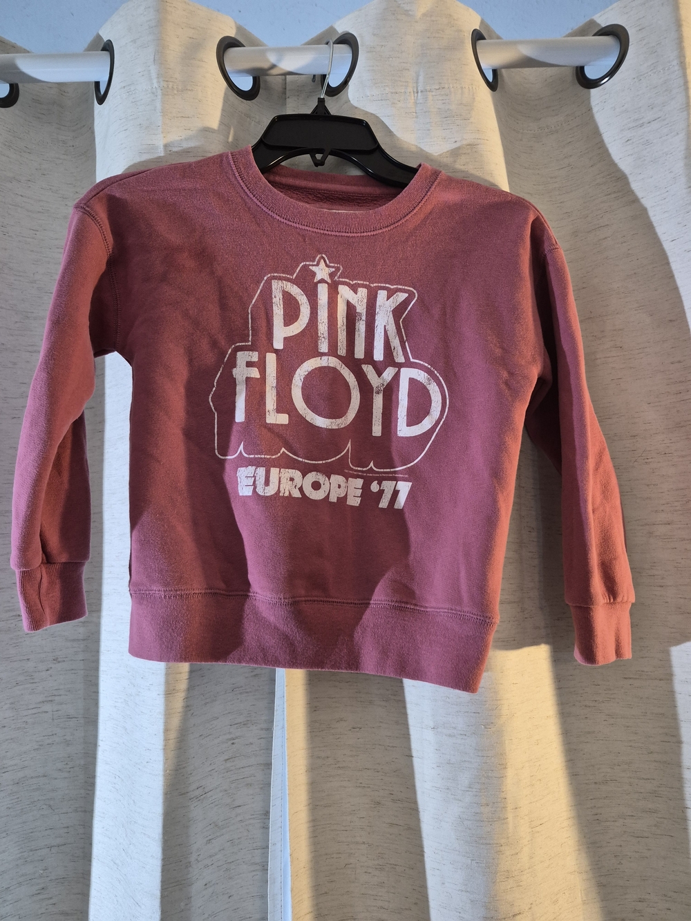 Pink Floyd Europe '77 Kids Crewneck Sweatshirt - Pink
